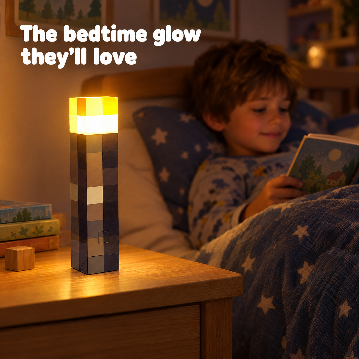 Pixel torch as a bedside night light